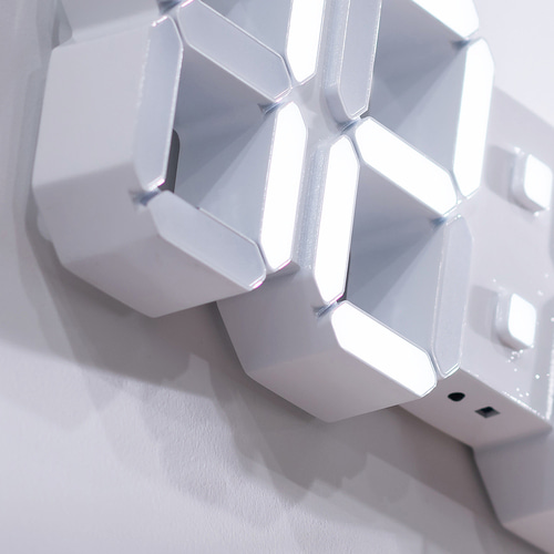 플라이토 코드리스 무선 인테리어 3D LED 벽시계 38cm